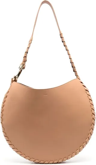 Moon leather shoulder bag