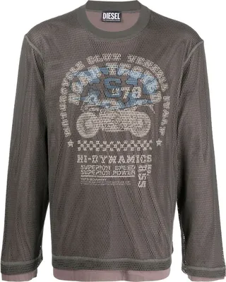 layered-effect long-sleeve T-shirt