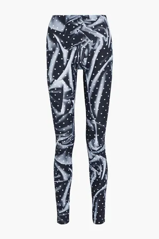 Printed stretch-jersey leggings