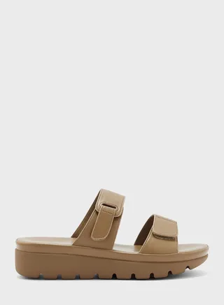 Double Strap Flat Sandals