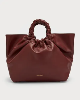 Midi LA Braided Top-Handle Bag