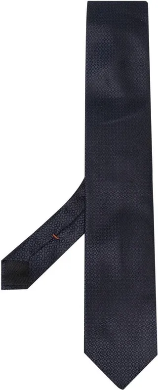 Silk Geometric-Pattern Tie