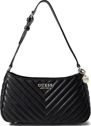 GUESS Keillah Shoulder Bag (Black) Handbags