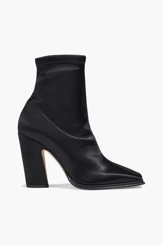 Mica stretch-satin ankle boots