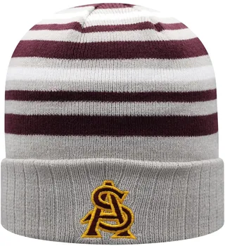 Men's Top of the World Gray and Maroon Arizona State Sun Devils All Day Cuffed Knit Hat