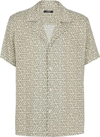 Balmain Monogram Short-Sleeved Shirt