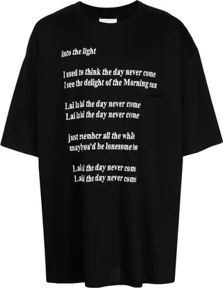 graphic-print cotton T-shirt