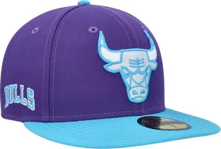 Men's New Era Purple Chicago Bulls Vice 59FIFTY Fitted Hat