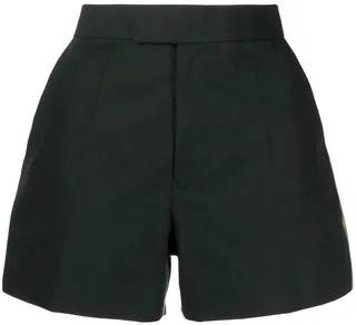 Striped Tailored Cotton Shorts
