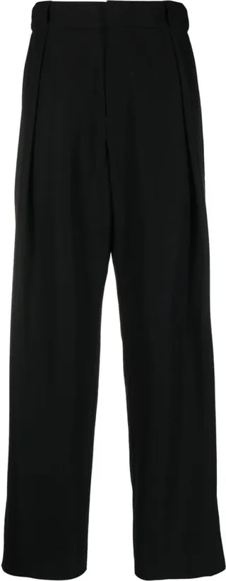 Wide-Leg Tailored Trousers