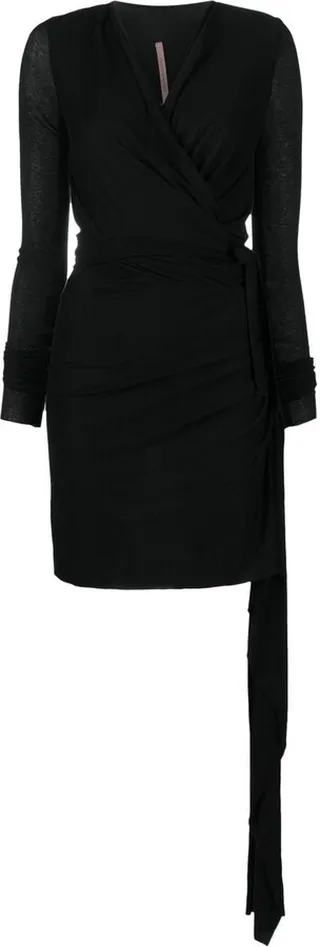 Asymmetric V-Neck Dress