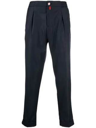 Coulisse straight-leg trousers