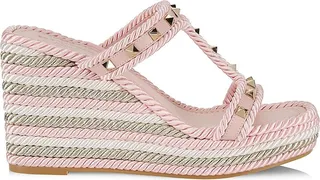 Rockstud Espadrille Wedge Sandals