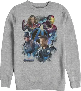 Men's Marvel Avengers: Endgame Four Heroes Sweatshirt - Athletic Heather - 2X Large