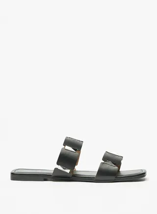Double Strap Flat Sandals