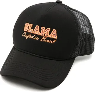 Logo-Embroidered Mesh-Panel Cap