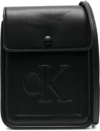 Debossed-Logo Shoulder Bag