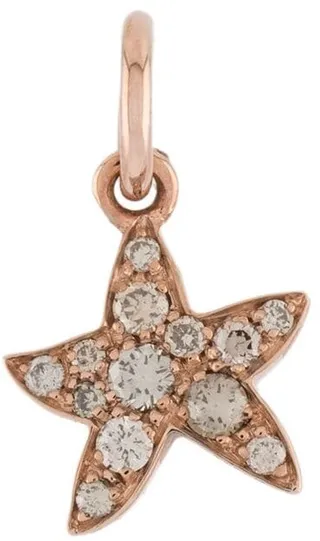 9kt rose gold and diamond Star charm