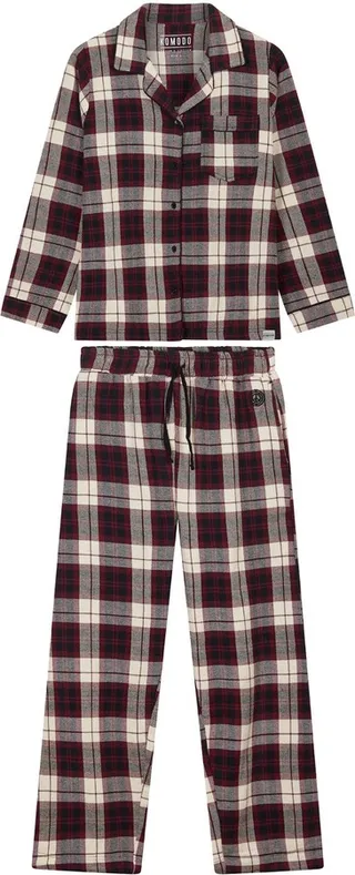 KOMODO - Jim Jam Womens - Gots Organic Cotton Pyjama Set Maroon
