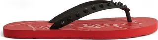 Christian Louboutin Loubi Flip Studded Flip Flops
