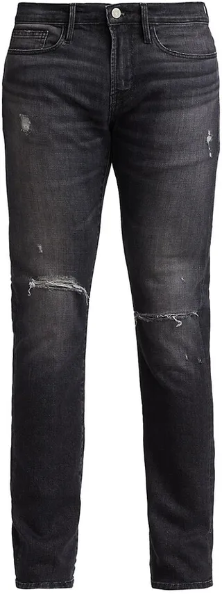 L'Homme Skinny Mid-Rise Jeans