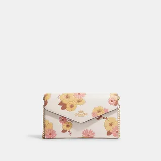 Envelope Clutch Crossbody With Floral Cluster Print