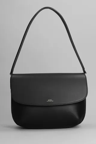 Sarah Shoulder Bag In Black Leather
