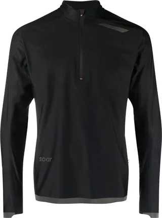Black WoolTech Half-Zip Running Top