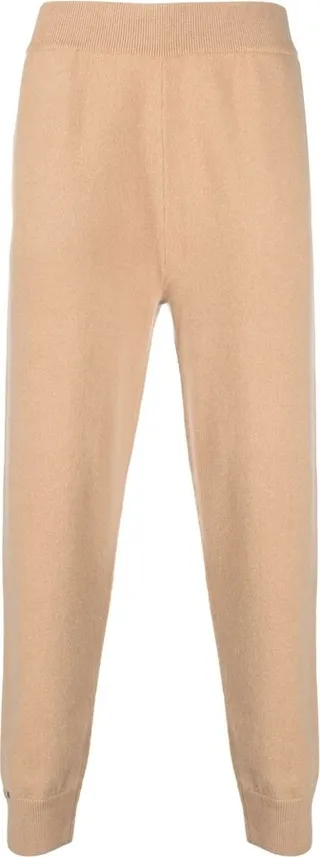 Cashmere Fine-Knit Track Pants