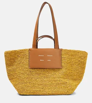 Morris Large raffia tote bag