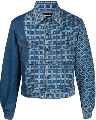 Graphic-Print Denim Jacket