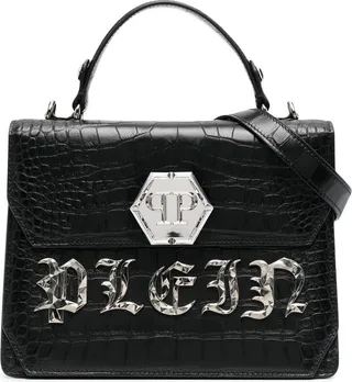 Gothic Plein leather tote bag
