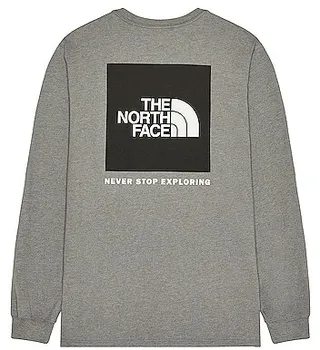 The North Face Long Sleeve Box NSE Tee in Grey