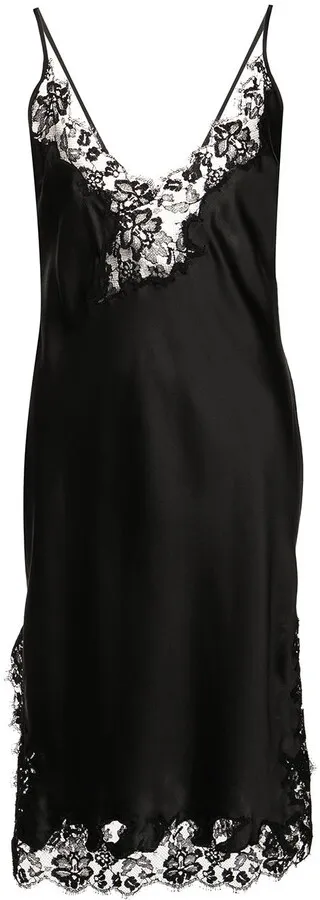 Orchid silk slip dress