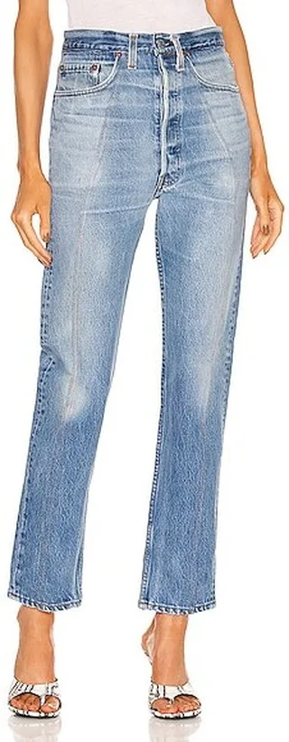 B Sides Vintage Dale Slouchy Upcycled One Of A Kind in Blue