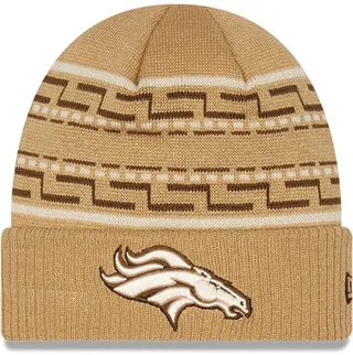Men's New Era Tan Denver Broncos Dude Cuffed Knit Hat