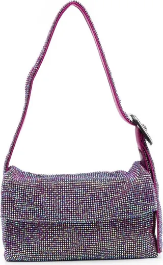 Gem-Embellished Shoulder Bag