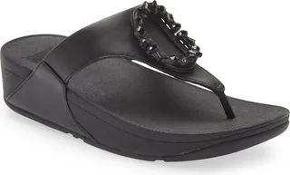 Lulu Crystal Charm Flip Flop