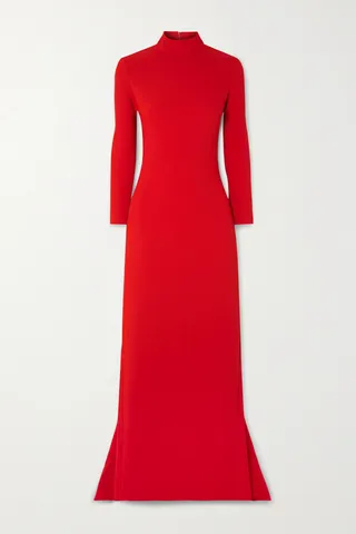 Solace London - Vivienne Crepe Gown - Red