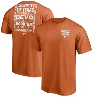 Men's Fanatics Branded Texas Orange Texas Longhorns Hometown Collection Tx Sign T-shirt