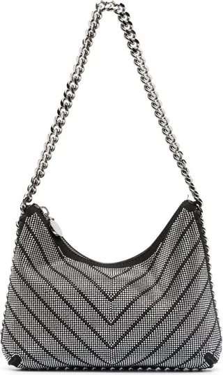 mini Falabella rhinestone shoulder bag
