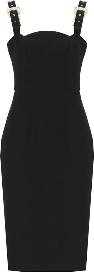 Versace Jeans Couture Bodycon Sleeveless Midi Dress