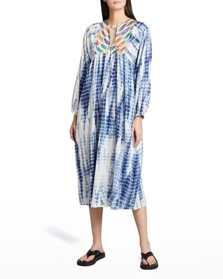 Casa Multi-Print Midi Dress