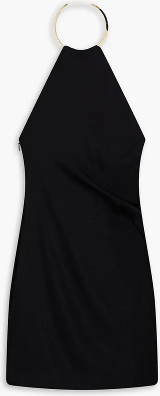 Tome silk-blend crepe de chine halterneck mini dress