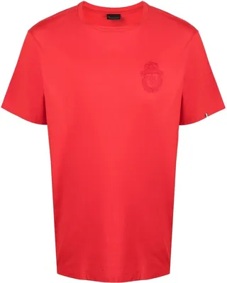 embroidered-logo T-shirt