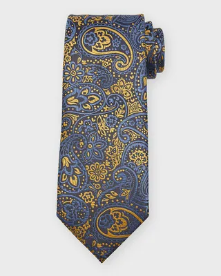 Men's Woven Paisley Silk Tie