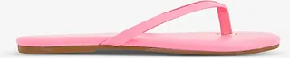 Womens Hot Pink Branded Leather Sandals