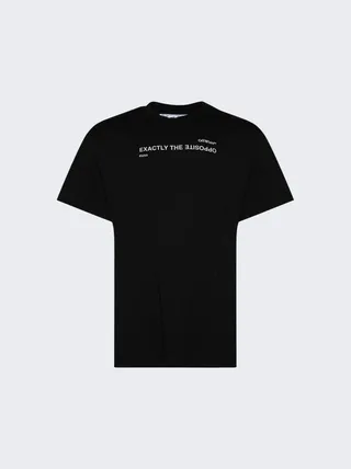 Spiral Opposite Over T-Shirt Black & White