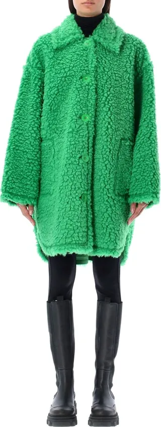 Gwen Coat With Cloudy Faux Fur