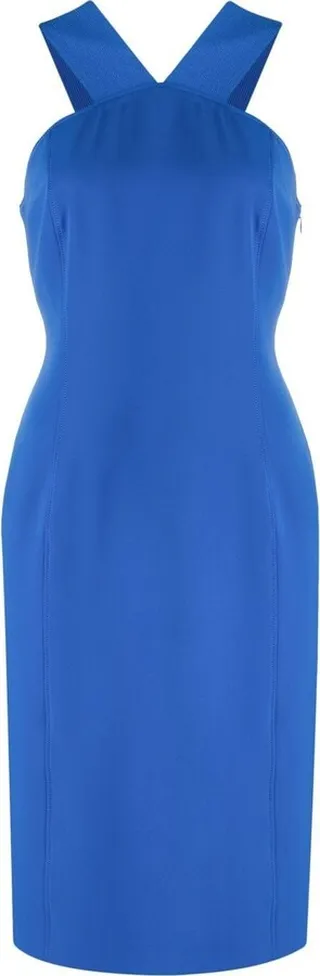 Sleeveless Crossover-Strap Dress